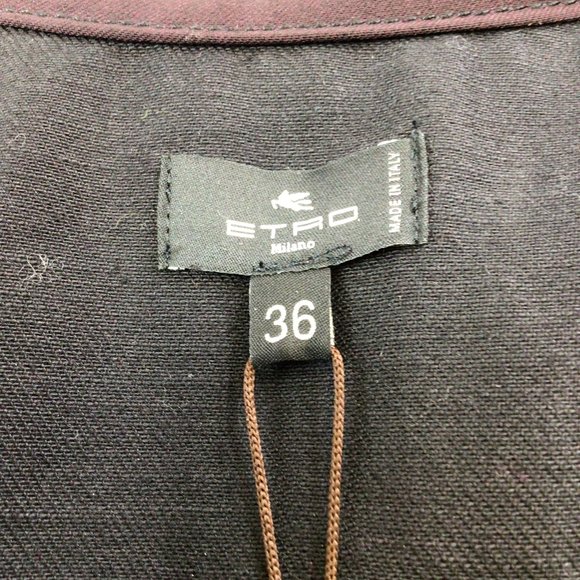 ETRO BLACK MULTI 2022 STAR PRINT DENIM JACKET - Picture 4 of 5